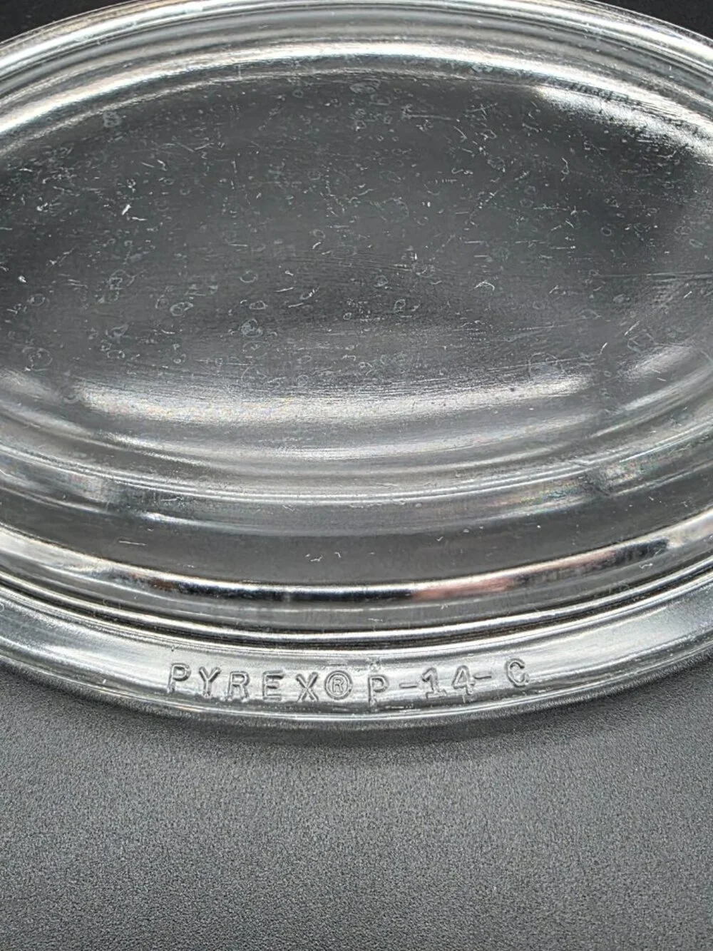 Pyrex P-14-C Clear Oval Glass Replacement Lid for CorningWare P-14-b